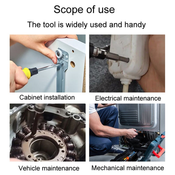 7pcs / Set Profile Bit Chrome Vanadium Steel Bit Set Appliance Repair Electrical Drill Accessories With Magnetic