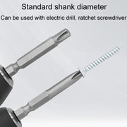 4pcs / Set Triangle Chrome Vanadium Steel Bit Set Appliance Repair Electrical Drill Accessories With Magnetic