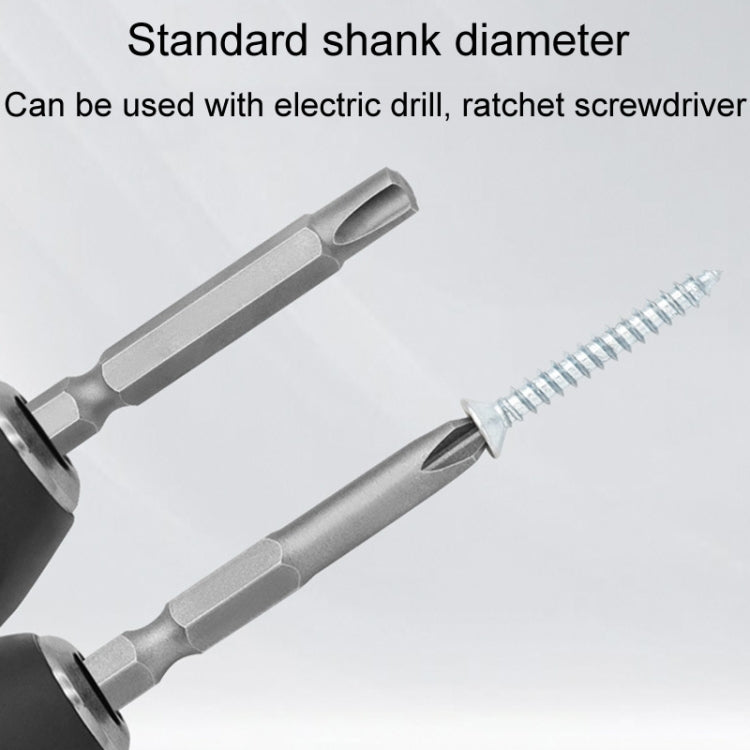 4pcs / Set Triangle Chrome Vanadium Steel Bit Set Appliance Repair Electrical Drill Accessories With Magnetic
