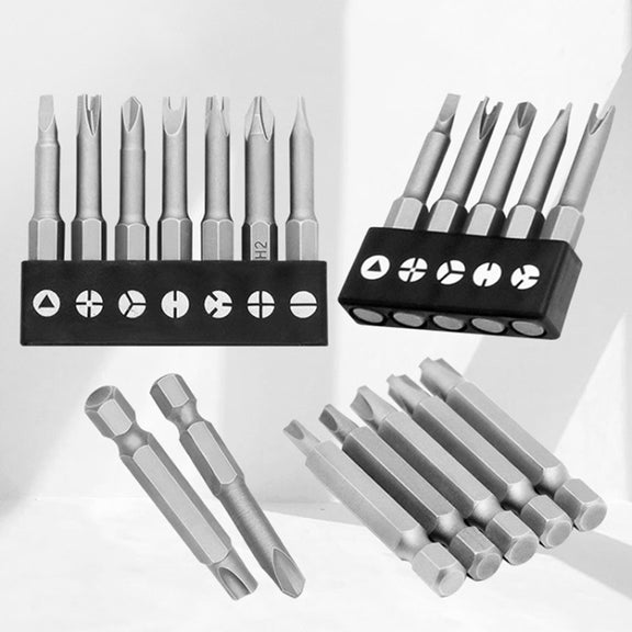 4pcs / Set Triangle Chrome Vanadium Steel Bit Set Appliance Repair Electrical Drill Accessories With Magnetic