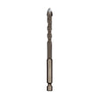 8mm Hexagonal Shank Spiral Flute Cross Alloy Drill Bits Glass Tile Four Edge Drivers - Drill & Drill Bits by PMC TechLife | Online Shopping South Africa | PMC TechLife | Buy Now Pay Later Mobicred