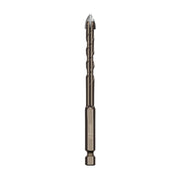 8mm Hexagonal Shank Spiral Flute Cross Alloy Drill Bits Glass Tile Four Edge Drivers
