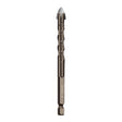 10mm Hexagonal Shank Spiral Flute Cross Alloy Drill Bits Glass Tile Four Edge Drivers - Drill & Drill Bits by PMC TechLife | Online Shopping South Africa | PMC TechLife | Buy Now Pay Later Mobicred