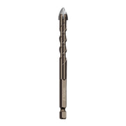 10mm Hexagonal Shank Spiral Flute Cross Alloy Drill Bits Glass Tile Four Edge Drivers