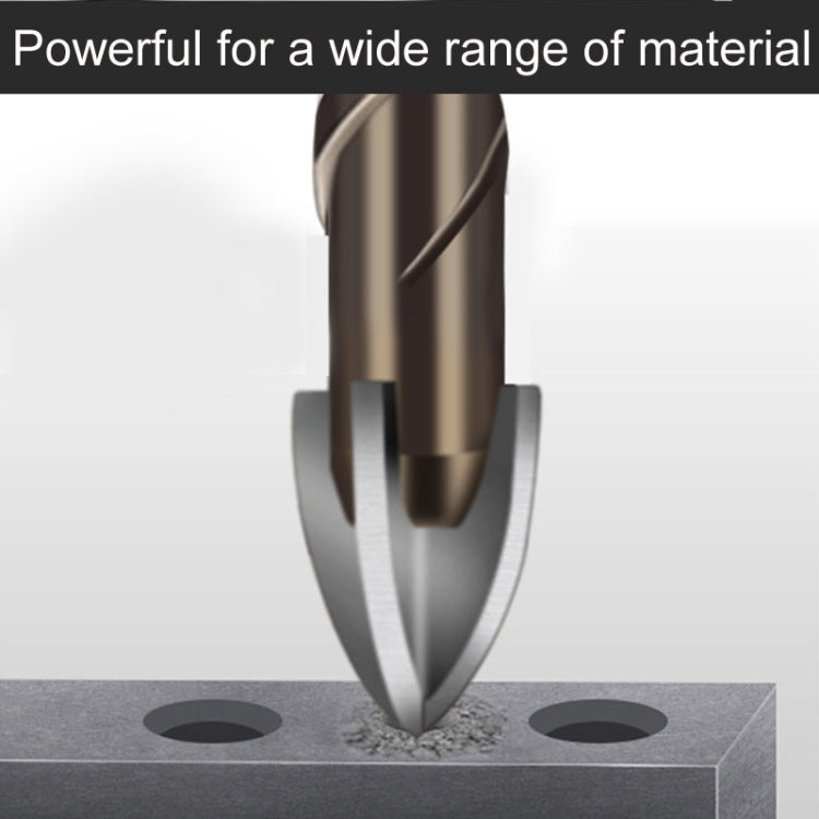 3mm Hexagonal Shank Spiral Flute Cross Alloy Drill Bits Glass Tile Four Edge Drivers