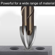 3mm Hexagonal Shank Spiral Flute Cross Alloy Drill Bits Glass Tile Four Edge Drivers
