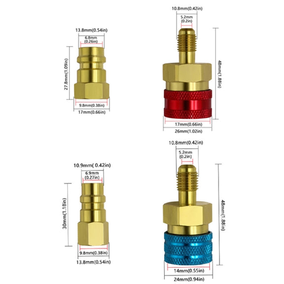Car Household Air Conditioning And Refrigeration Equipment Fluoridation High And Low Pressure Fittings, Model: High And Low Pressure