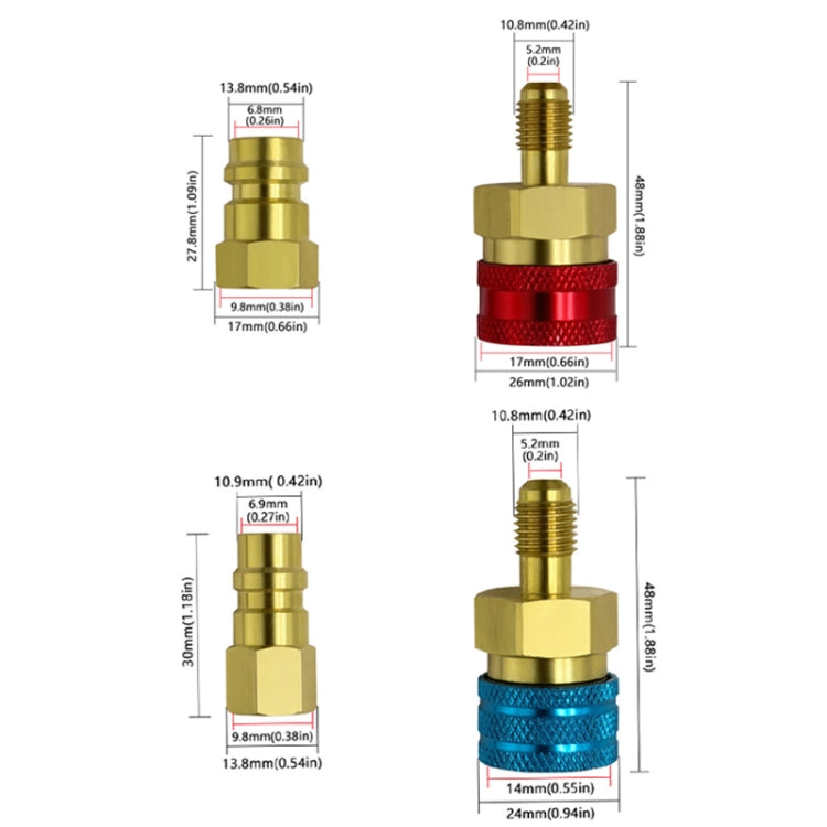 Car Household Air Conditioning And Refrigeration Equipment Fluoridation High And Low Pressure Fittings, Model: High And Low Pressure