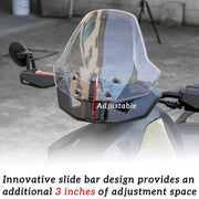 For Can-Am Ryker 600/Ryker 900 Adjustable Front Windshield(Transparent)