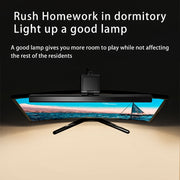 TB-30SA 33cm Timing Dimming Display Asymmetric Working Eye Care LED Desk Lamp Laptop Screen Hanging Light(Black)