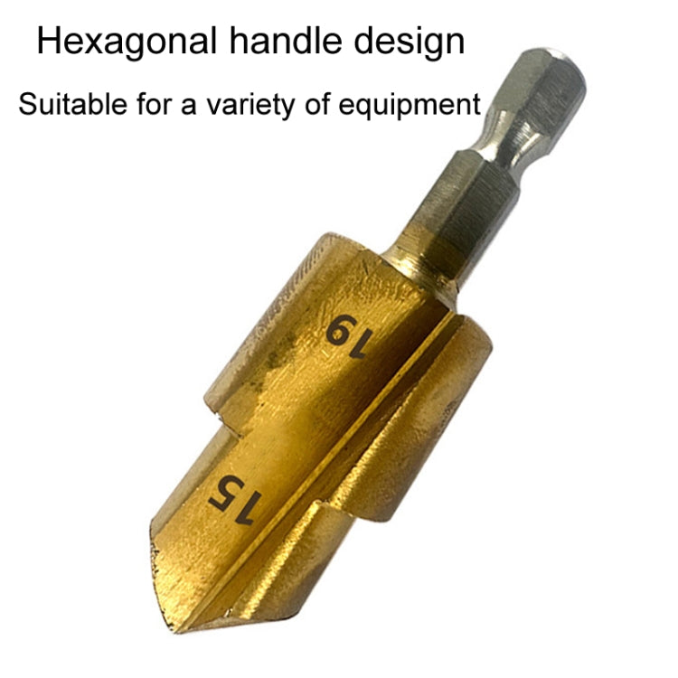 Hexagonal Shank PPR Step Drill Bits Leak Repairing And Connecting Tools, Model: #32