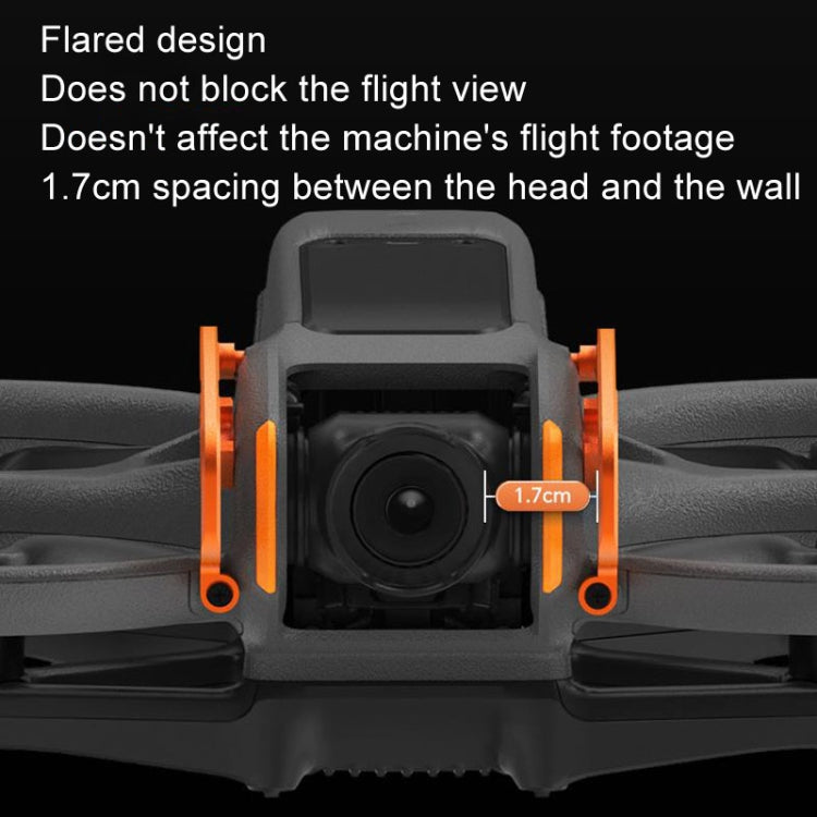 For DJI Avata 2 RCSTQ Aluminum Alloy Flying Machine Lens Collision Protection Bar(Red)