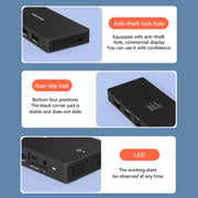 Blueendless 12-In-1 HD Multifunctional Docking Station 10Gbps Splitter With Switch(Dual 8K HDMI+DP)