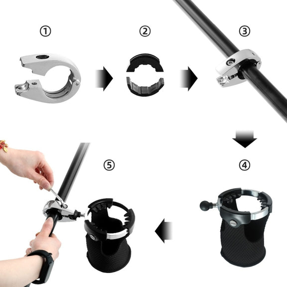 Motorcycle Handlebar Cup Holder Modification Accessories For Harley Davidson