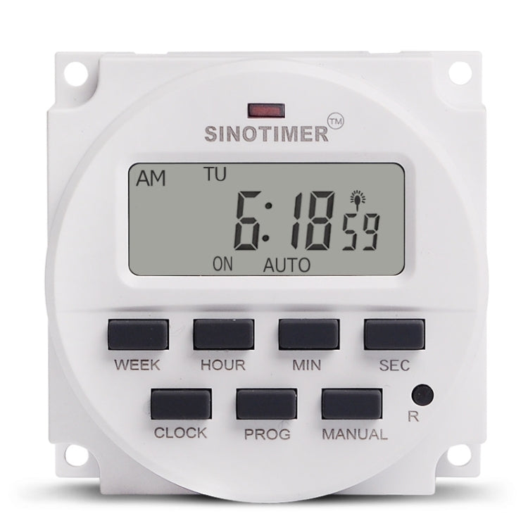 SINOTIMER TM618SH  1 Second Interval Digital LCD Timer Switch Programmable Time Relay 12V