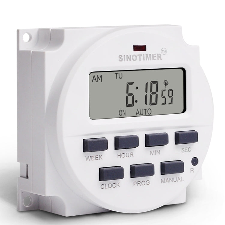 SINOTIMER TM618SH  1 Second Interval Digital LCD Timer Switch Programmable Time Relay 110V