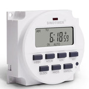 SINOTIMER TM618SH  1 Second Interval Digital LCD Timer Switch Programmable Time Relay 110V