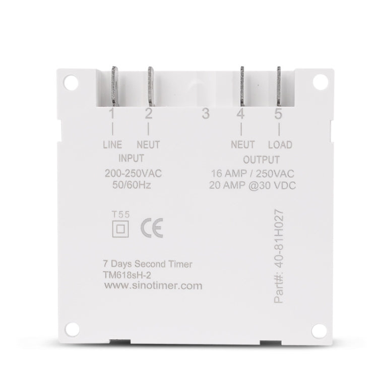 SINOTIMER TM618SH  1 Second Interval Digital LCD Timer Switch Programmable Time Relay 5V