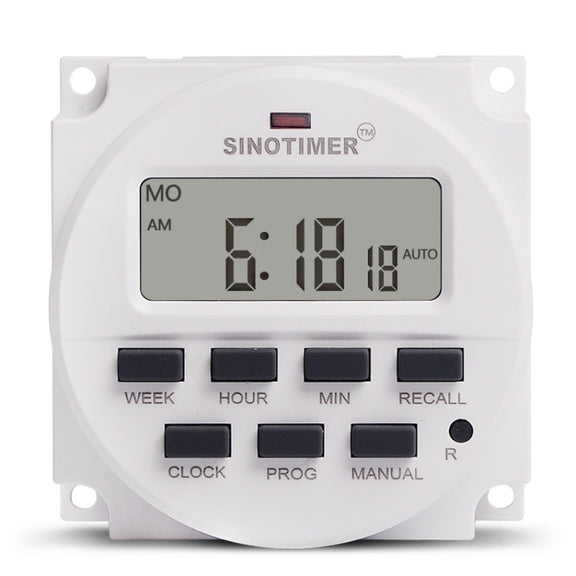 SINOTIMER TM618N-1 110V 7 Days Weekly Programmable Digital Electronic Timer Switch