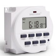 SINOTIMER TM618N-6V 7 Days Weekly Programmable Digital Electronic Timer Switch