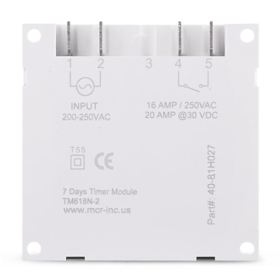 SINOTIMER TM618N-2 220V 7 Days Weekly Programmable Digital Electronic Timer Switch