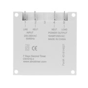 SINOTIMER CN101S-2 220V 1 Second Interval Digital LCD Timer Switch 7 Days Weekly Programmable Time Relay