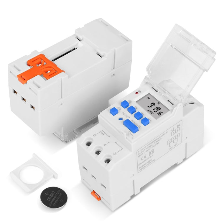 SINOTIMER TM919AK 85-265V AC 16A Din Rail Mount Digital Timer Switch Microcomputer Weekly Programmable Time Relay Control