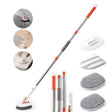 Shower Cleaning Brush With 52 Inch Adjustable Handle Tub Tile Scrubber Brush, Spec: Set 3 - free shipping - PMc TechLife - Order now!