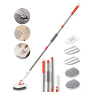 Shower Cleaning Brush With 52 Inch Adjustable Handle Tub Tile Scrubber Brush, Spec: Set 5