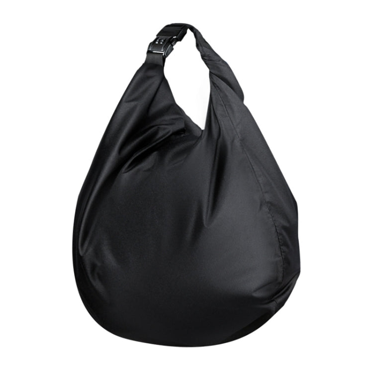 30L Outdoor Riding Motorcycle Helmet Bag Large Capacity Water-resistant Combination Lock Storage Pack(Black)