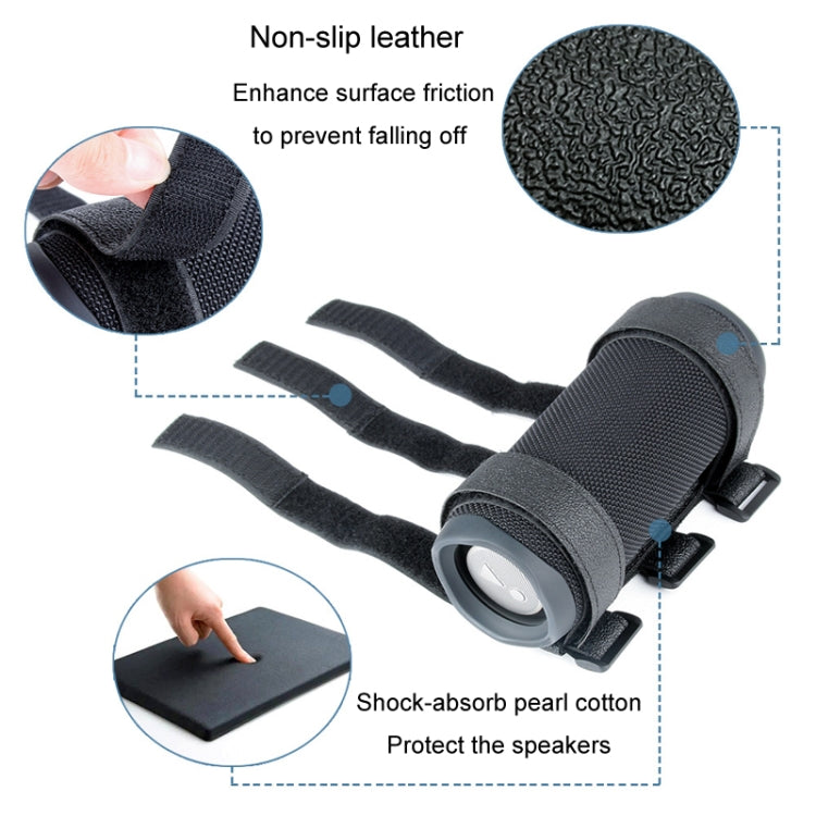 Bicycle Water Bottle Strap Cycling Outdoor Bluetooth Speaker Band(Black)