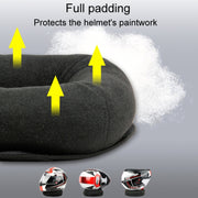 Multifunctional Household Helmet Support Pads Ventilator Motorcycle Helmet Placement Base(Black)