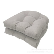 1pair 48 x 48cm Garden Patio Rattan Chair Water-resistant Cushion Thick Soft Sofa Cushion(Light Grey)