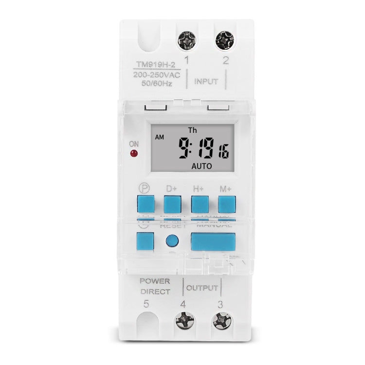 SINOTIMER TM919HK 85-265V AC 16A DIN Rail 4 Pins Voltage Output Digital Switch Timer Automatic Cycle Timing Controller