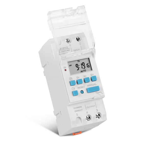 SINOTIMER TM919H-4 12V 16A DIN Rail 4 Pins Voltage Output Digital Switch Timer Automatic Cycle Timing Controller