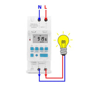 SINOTIMER TM919H-2 220V 16A DIN Rail 4 Pins Voltage Output Digital Switch Timer Automatic Cycle Timing Controller