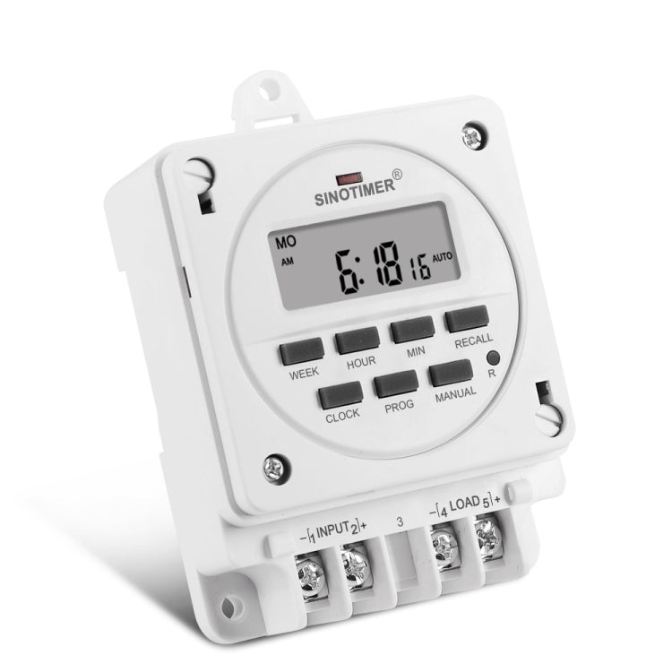 SINOTIMER TM618E -2 220V Smart Digital 7 Days Programmable Timer Switch 16A Controller With Mounting Base