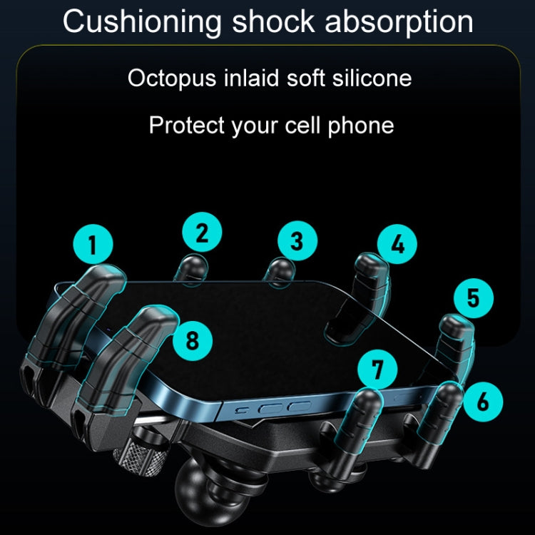 Kewig Motorcycle Octopus Holder Anti-Theft Motorcycle Cell Phone Mounts, Model: M26-C6