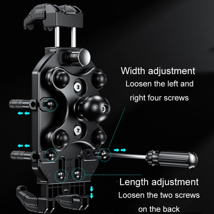 Kewig Motorcycle Octopus Holder Anti-Theft Motorcycle Cell Phone Mounts, Model: M26-C8