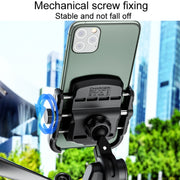 Kewig M8S Bicycle Aluminum Navigation Mount Outdoor Cycling Cell Phone Holder(Silver)