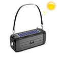 BDL-187 LED Light Solar Wireless Bluetooth Speaker Portable Outdoor Camping FM Radio(Black) - Radio Player by PMC TechLife | Online Shopping South Africa | PMC TechLife | Buy Now Pay Later Mobicred
