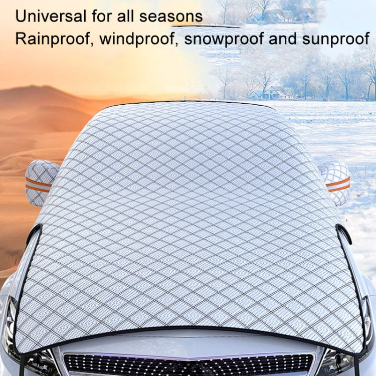 Car Snow Cover Anti-freezing Frost Cover Winter Thickened Car Clothes Blocking Cloth, Style: Full Window Coverage