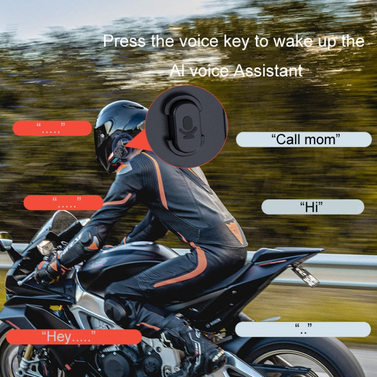KUQIBAO Motorcycle Helmet Water-resistant Bluetooth-compatible Headset With Light(Soft Microphone)