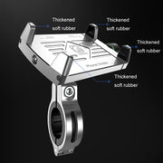Kewig M7 Bicycle 4 Claws Aluminum Navigational Bracket Outdoor Cycling Cell Phone Holder(Silver)