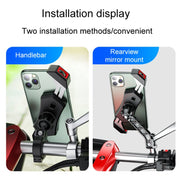 Kewig Bicycle 2 Claws Navigation Bracket Outdoor Cycling Cell Phone Holder With Safety Lock, Model: M12-A