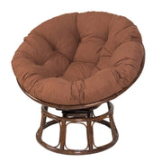 110x110cm Multifunctional Round Thickened Soft Hammock Cradle Cushion(Coffee)