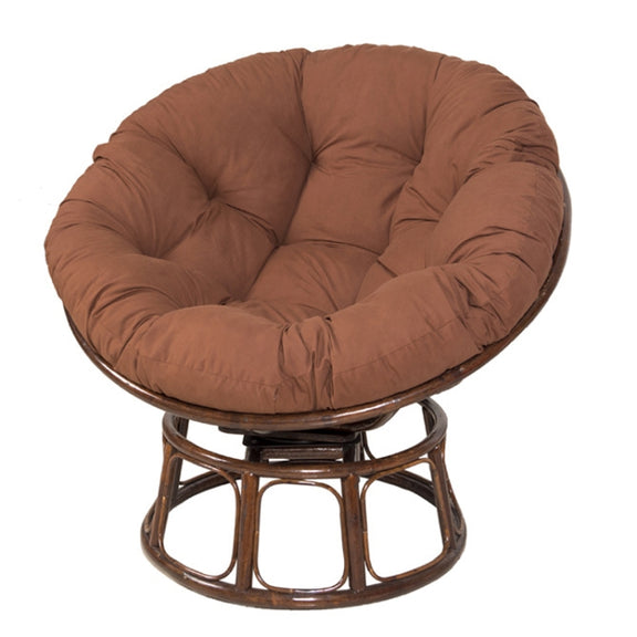 130x130cm Multifunctional Round Thickened Soft Hammock Cradle Cushion(Coffee)