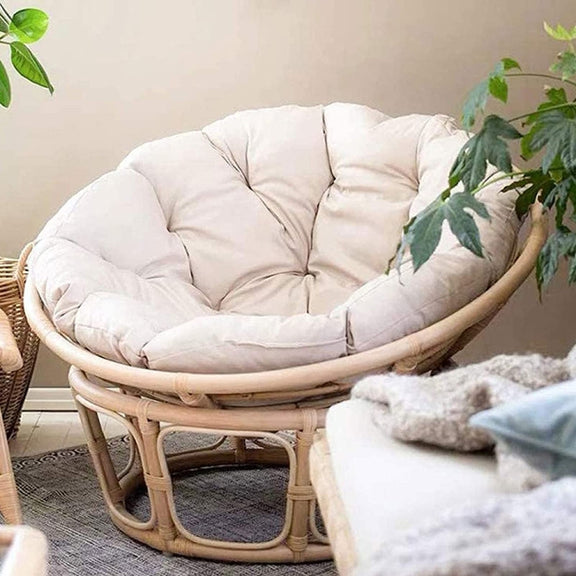 100x100cm Multifunctional Round Thickened Soft Hammock Cradle Cushion(White)