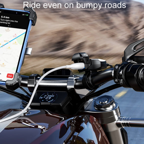 Kewig Motorcycle Phone Charger Outdoor Riding Fast Charging Water-resistant USB Charging Stand, Model: B10-A