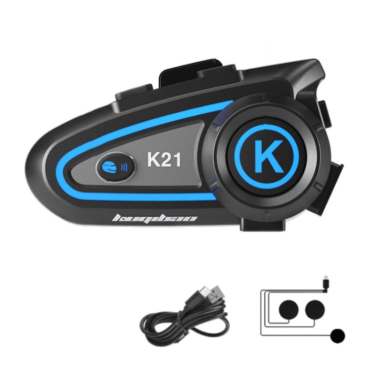 KUQIBAO Motorcycle Helmet Long-lasting Water-resistant Bluetooth-compatible Headset with Light(Soft Microphone)
